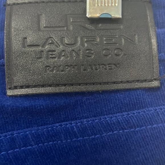 LRL‎ LAUREN RALPH LAUREN JEANS.CO CORDUROY COLBAT BLUE PANTS SIZE 2 - Picture 5 of 8